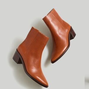 MADEWELL EUC Darcy Ankle Boot in Warm Cinnamon Size 7.5